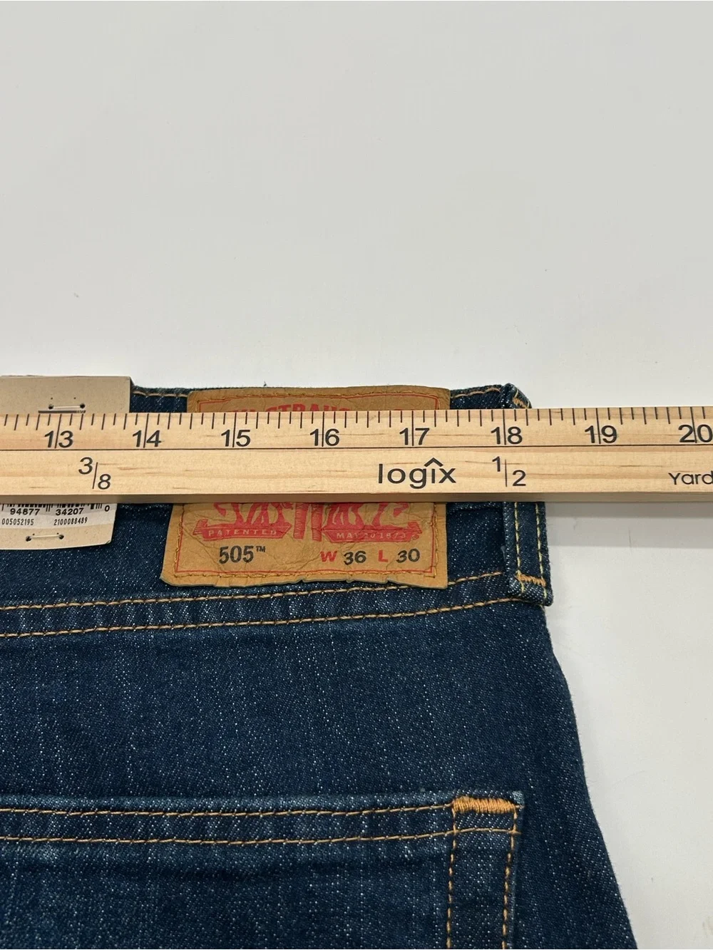 Levi’s 505 Regular Fit Straight Leg Jeans With A Classic Dark Wash